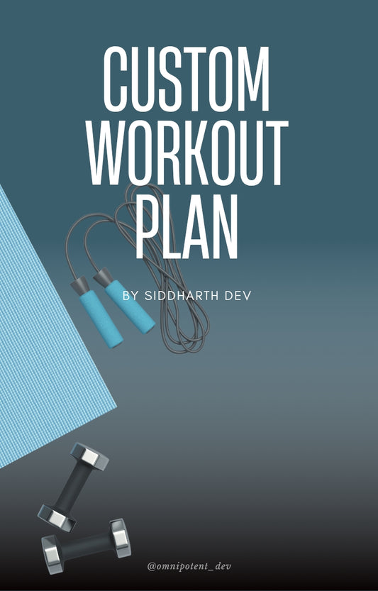 Fully Customized Workout Plan Designed For You
